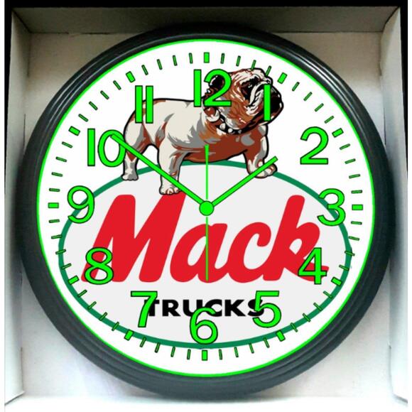 Other - Mack Truck Garage Shop Mechanic Glow In The Dark Wall Clock New!